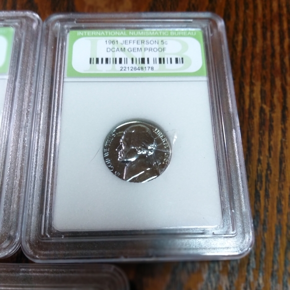 5 gem proof uncirculated nickel coin slab set of  proof nickels. - Picture 15 of 16